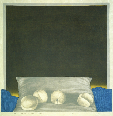 《日記：1972年5月7日》
野田哲也
木版畫，油印機-絲印
45.5 x 46 厘米
1972年